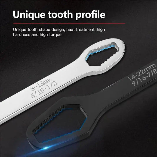 Universal 8-22mm Self-Tightening Torx Wrench, Double Head Multi-Function Repair Tool