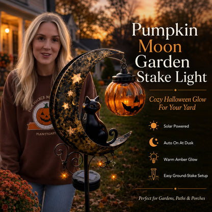 ✨LAST DAY SALE 50% OFF⚡🎃Halloween Pumpkin Moon Garden Stake Light