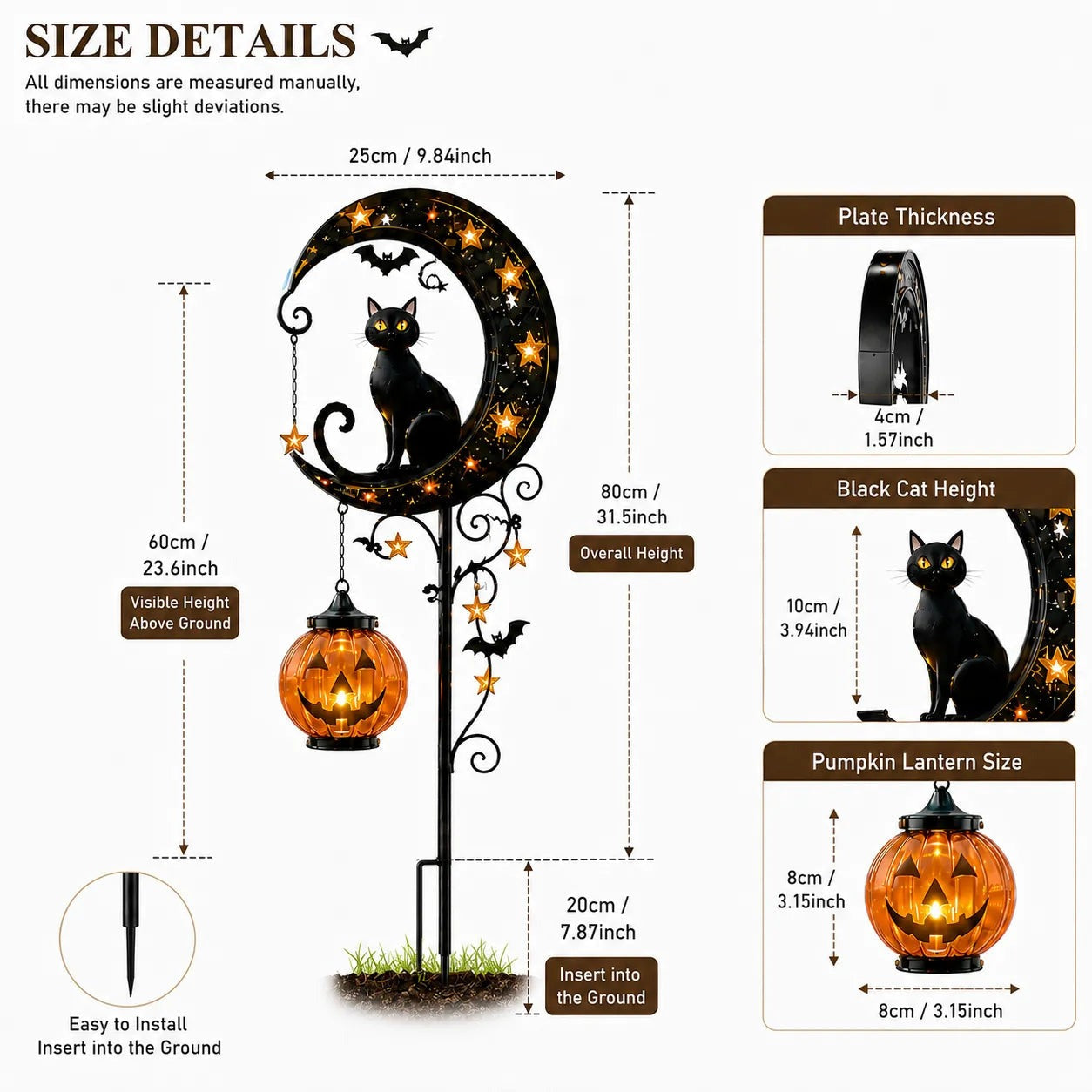 ✨LAST DAY SALE 50% OFF⚡🎃Halloween Pumpkin Moon Garden Stake Light