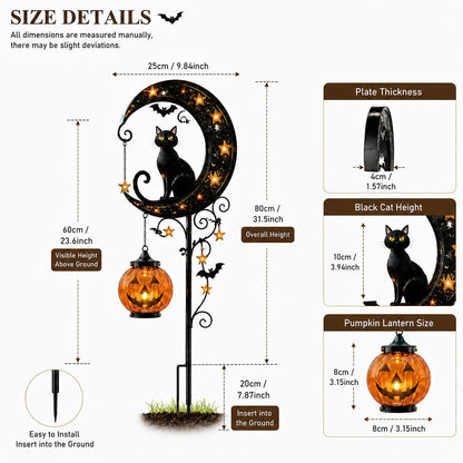 ✨LAST DAY SALE 50% OFF⚡🎃Halloween Pumpkin Moon Garden Stake Light