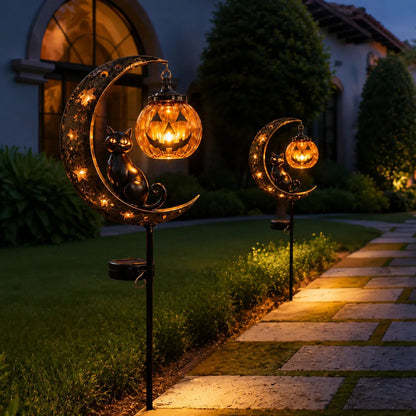 ✨LAST DAY SALE 50% OFF⚡🎃Halloween Pumpkin Moon Garden Stake Light