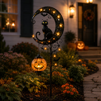 ✨LAST DAY SALE 50% OFF⚡🎃Halloween Pumpkin Moon Garden Stake Light