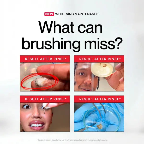 Stain Whitening Mouthwash for White Teeth, Freshens Breath with Essential Oils 237ml