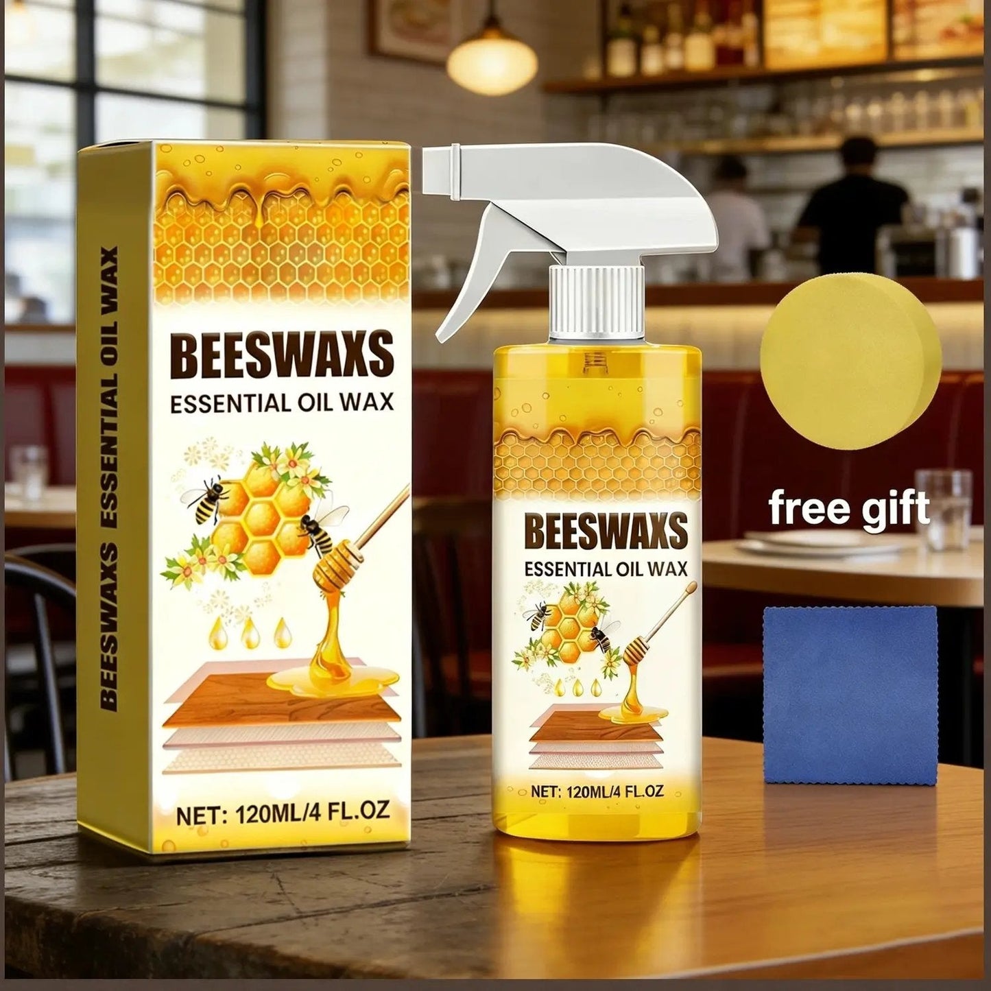 Final 3 Hours: 60%OFF🔥Beeswax Wood Care Spray – Bring Dull Wood Back to Life