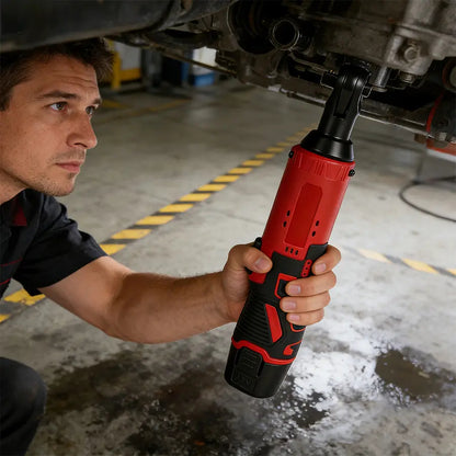 ⚡️50% Off Sale—Today Only⏰️ Electric Right Angle Ratchet Wrench, 1 Count 45NM 3/8'' Ratchet Wrench, Removal Screw Nut Car Repair Tools,  Cordless Power Tool Set