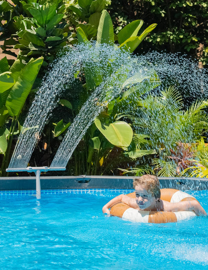 ✨LAST DAY SALE 50% OFF⚡Adjustable Dual Spray Waterfall Sprinkler Cooler for Pool