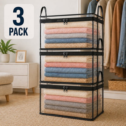 🔥Last Day 50% OFF📦Large Heavy-Duty Thick Plastic Clear Storage Bag for Clothes, Moving & Storage