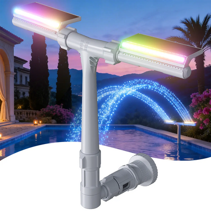✨LAST DAY SALE 50% OFF⚡Adjustable Dual Spray Waterfall Sprinkler Cooler for Pool