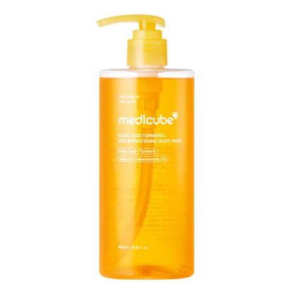 [NEW] [medicube] Kojic Acid Turmeric Vita Brightening Body Wash | For Troubled Skin, Uneven Skin | K-Beauty Gentle Cleanser, Body Wash, Korean Skincare