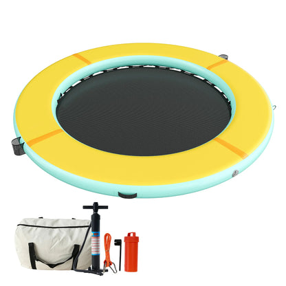 ✨LAST DAY PROMOTION ✨Hexagon/Circle/Triangle Inflatable Water Hammock for Adults, Floating Raft Dock Platform with Mesh