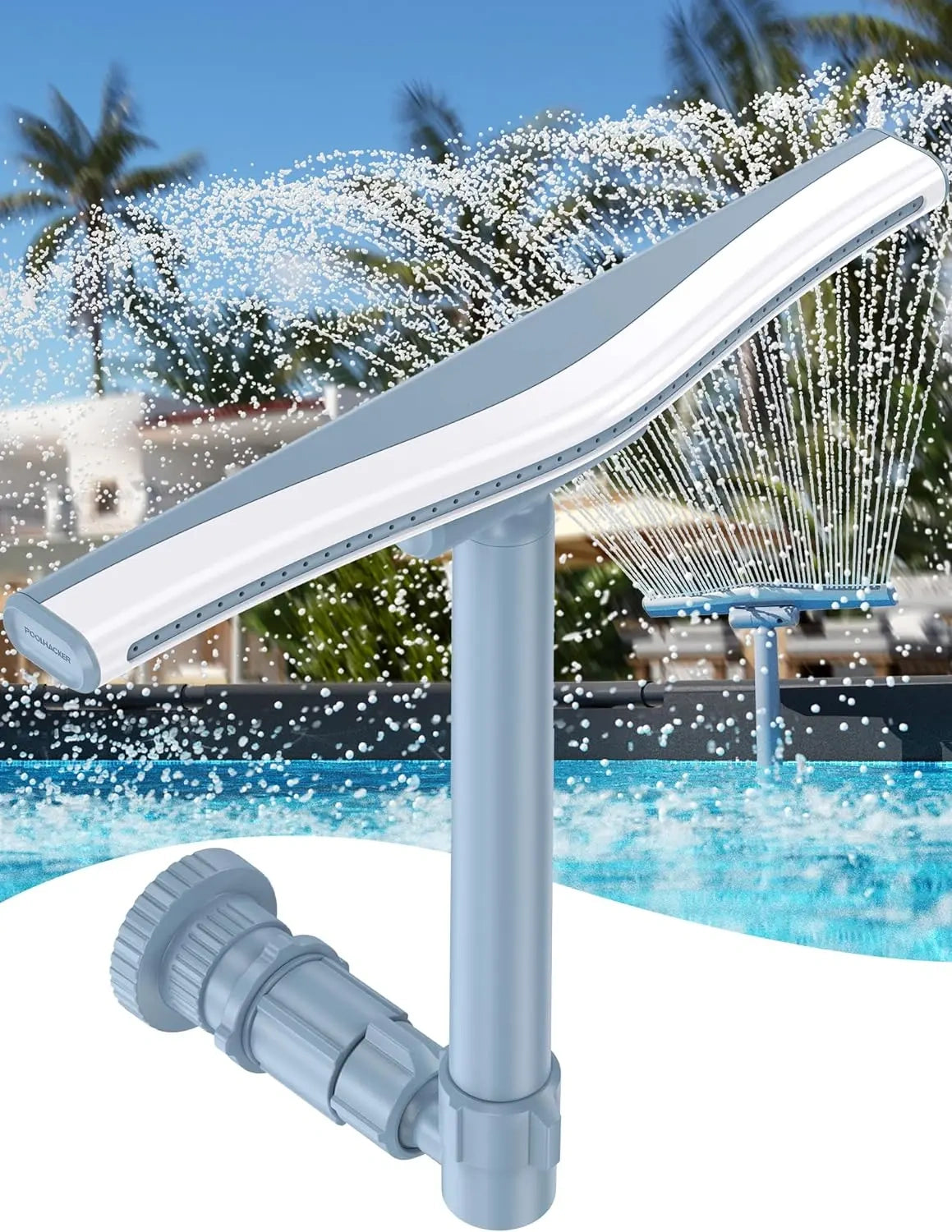 ✨LAST DAY SALE 50% OFF⚡Adjustable Dual Spray Waterfall Sprinkler Cooler for Pool