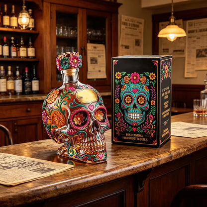 ✨LAST DAY SALE 50% OFF⚡Reposado Tequila Bottle- Day of the Dead Edition