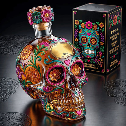 ✨LAST DAY SALE 50% OFF⚡Reposado Tequila Bottle- Day of the Dead Edition