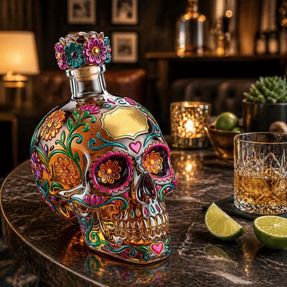 ✨LAST DAY SALE 50% OFF⚡Reposado Tequila Bottle- Day of the Dead Edition