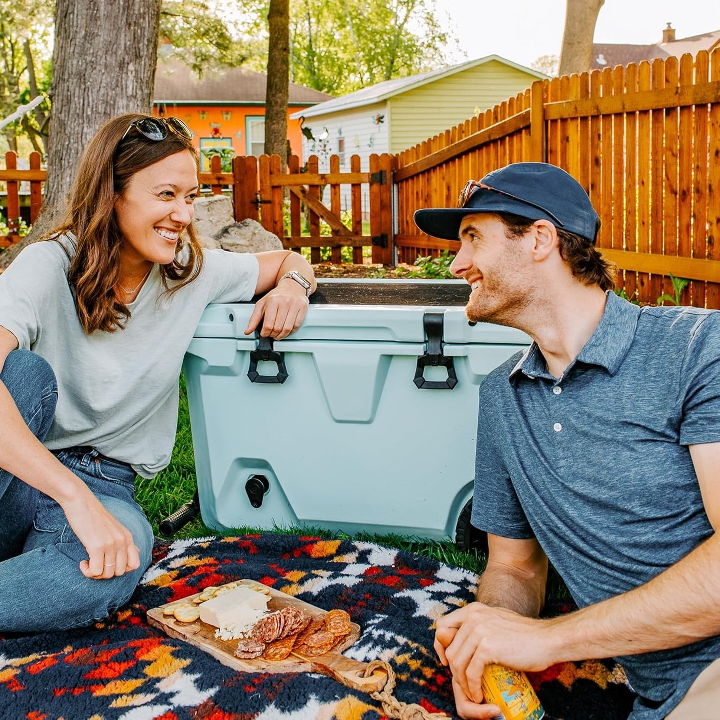 ✨LAST DAY SALE 50% OFF⚡55-Quart Double Drink Holder Cooler Bundle