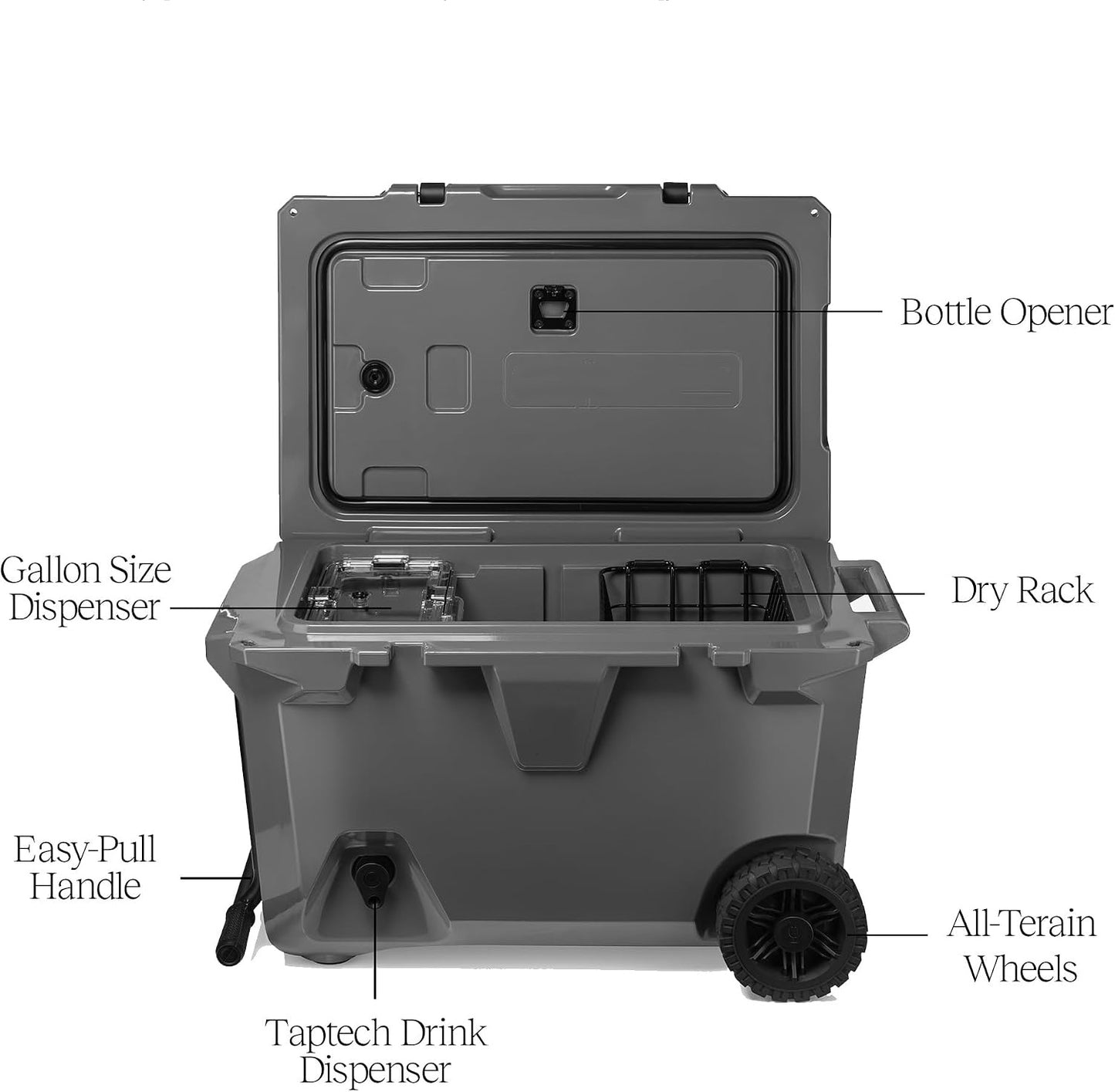 ✨LAST DAY SALE 50% OFF⚡55-Quart Double Drink Holder Cooler Bundle
