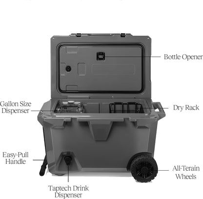 ✨LAST DAY SALE 50% OFF⚡55-Quart Double Drink Holder Cooler Bundle